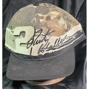 Realtree Rusty Wallace Hat Cap Snap Back Mens Camo NASCAR Racing Camouflage 90s